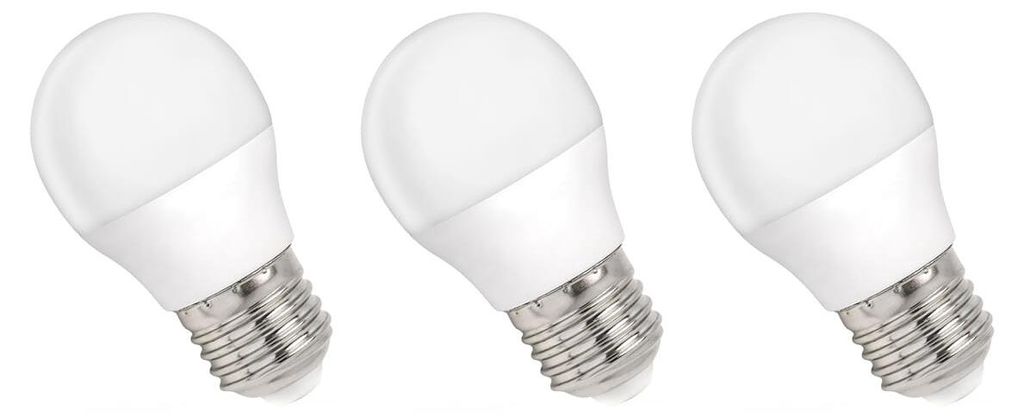 Spectrum LED-Lampe E27 4W - 230V - 340 Lumen - 6000K Kaltweiß - Helles Tageslicht - Energieeffizient - 3 Stück