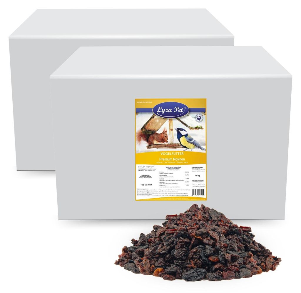 20 kg Lyra Pet® Rosinen Premium Produktbild 