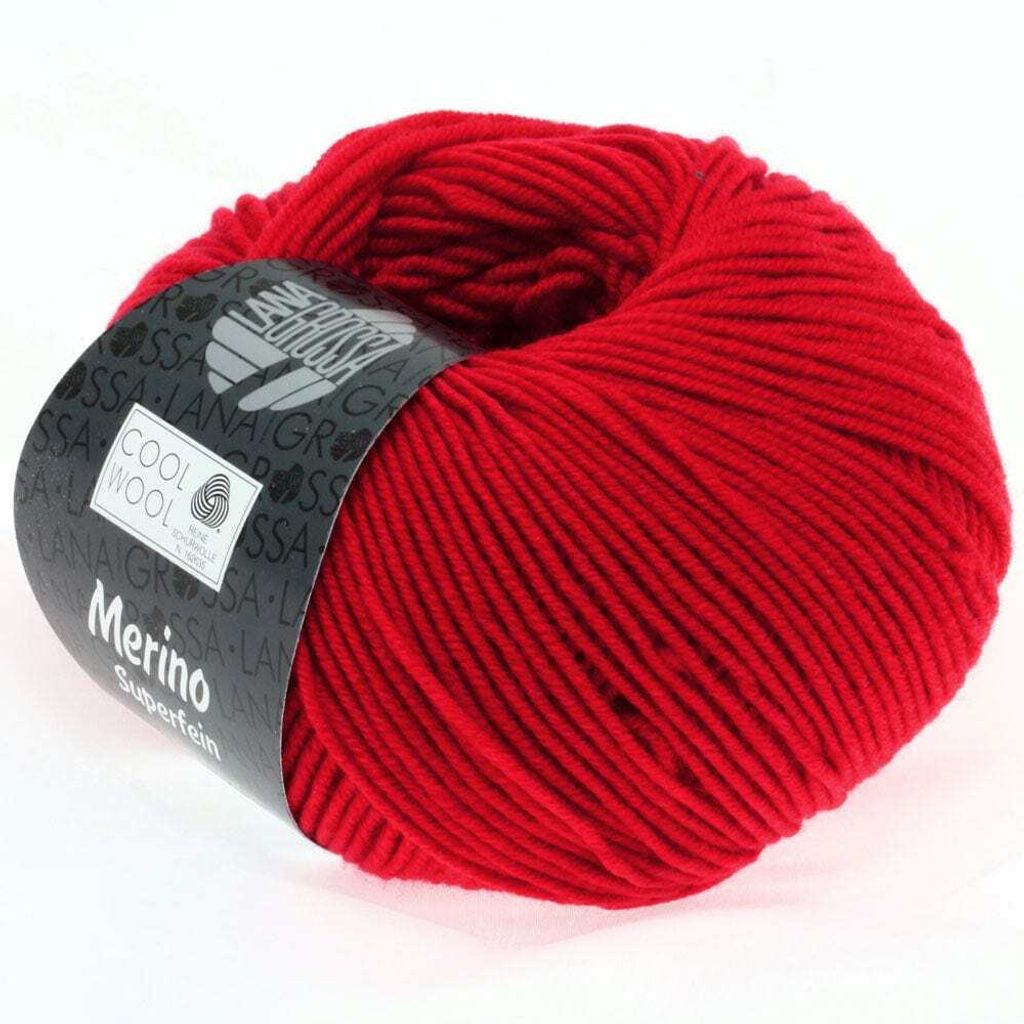 Lana Grossa - Cool Wool 0417 leuchtendrot Produktbild 