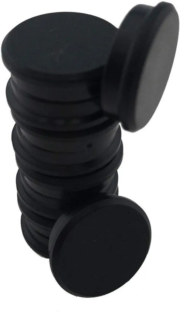 Aimants de Fixation Puissants 24 mm Noir pour Tableau Magnétique - Set 10