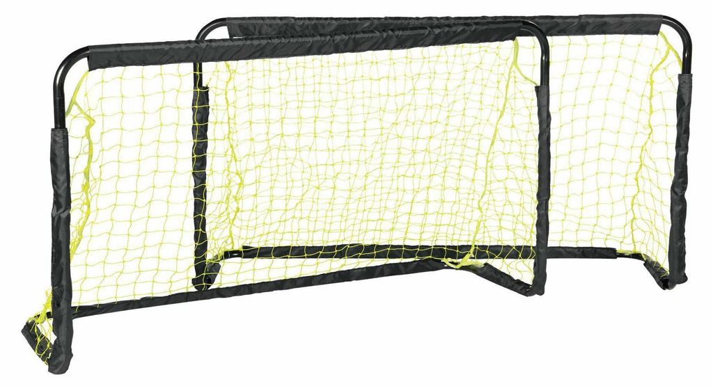AW Tools - Fußballtor-Set, Stahl, Polyester Oxford-Gewebe, Polyäthylen, Netzmaterial AW1954 (Einheitsgröße) (Gelb/Schwarz)