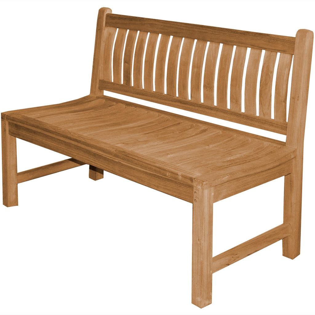 Teako Design Gartenbank Arezzo Teakholz Massiv Wetterfest Produktbild 