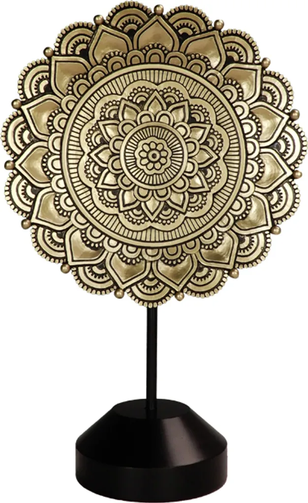Mandala Mandala Ovale 35cm en Relief - Déco Bouddhiste Haute Finition