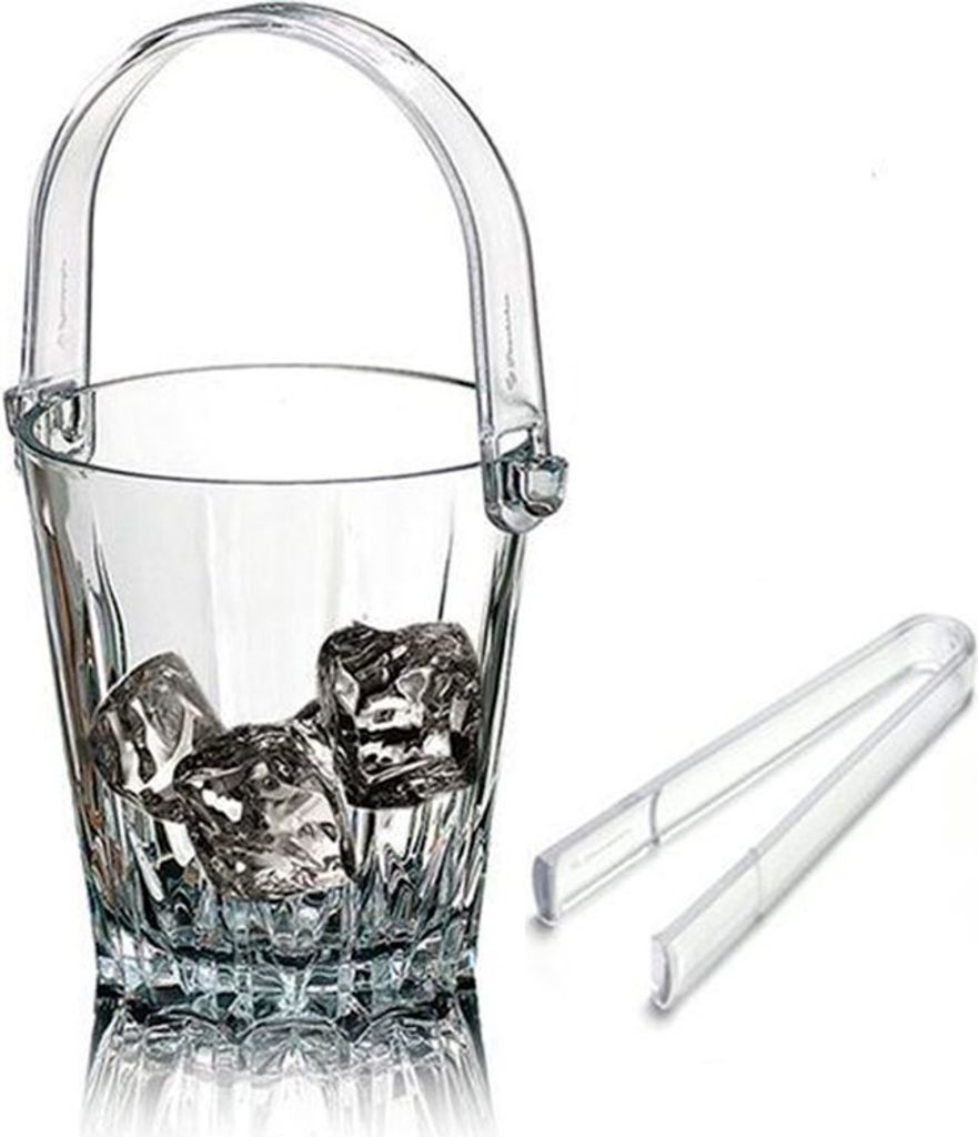 Bac à glace en verre avec pince, modèle Galicia Image du produit 