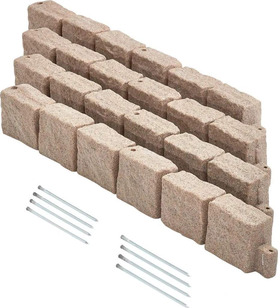 Aménagement Jardin : Bordure de Pelouse Aspect Pierre pour Chemins
