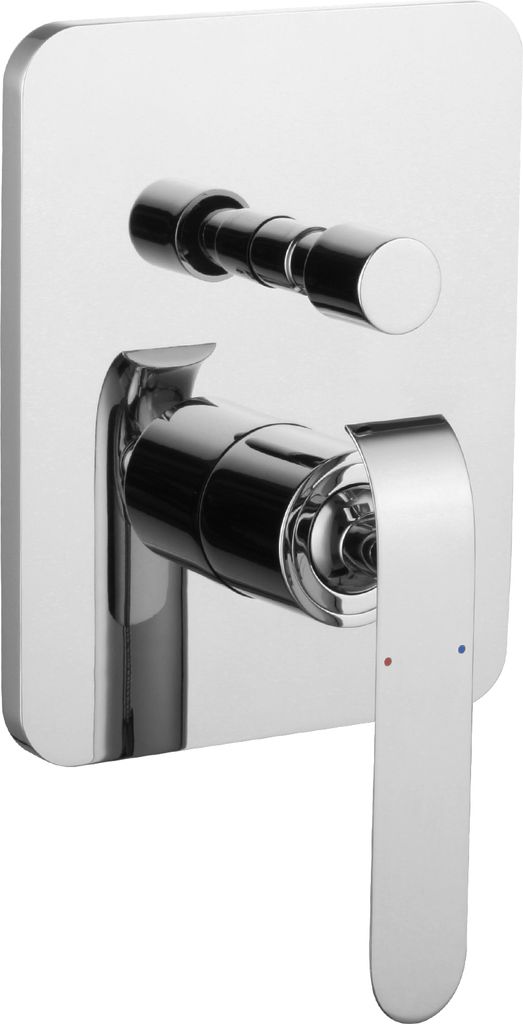 PaulGurkes Einhandmischer Unterputz Armatur Chrom 2-Wege Umsteller