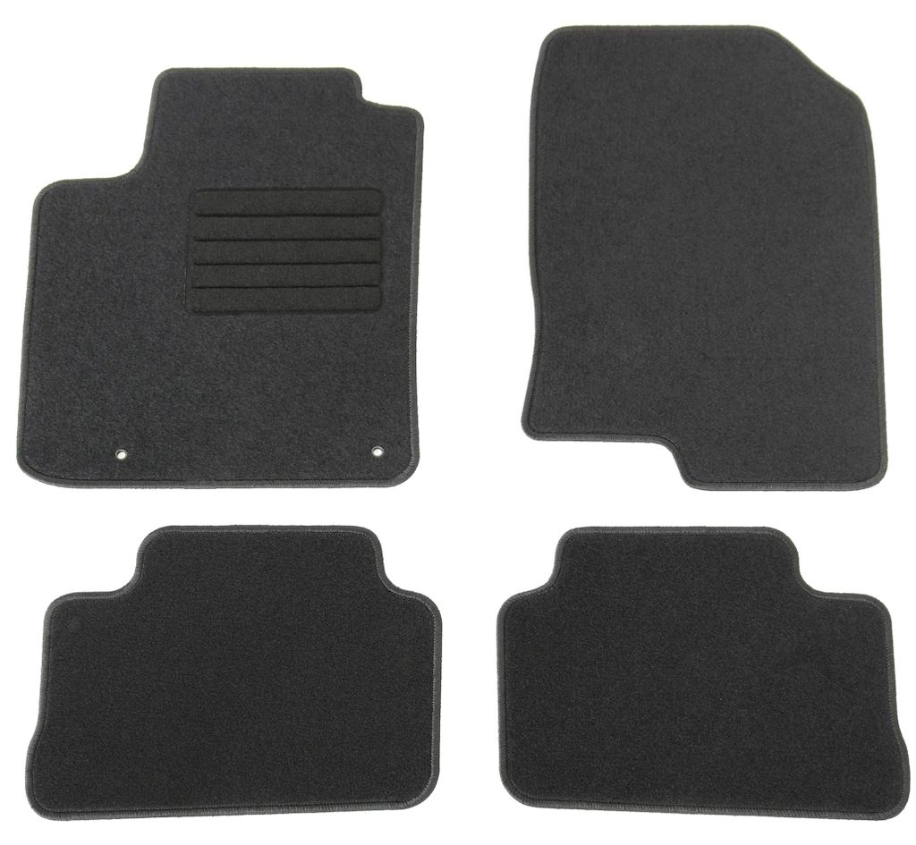 Fußmatten-Set für Hyundai Kona 1, 11/2017-03/2023, 4-teilig, Schwarz