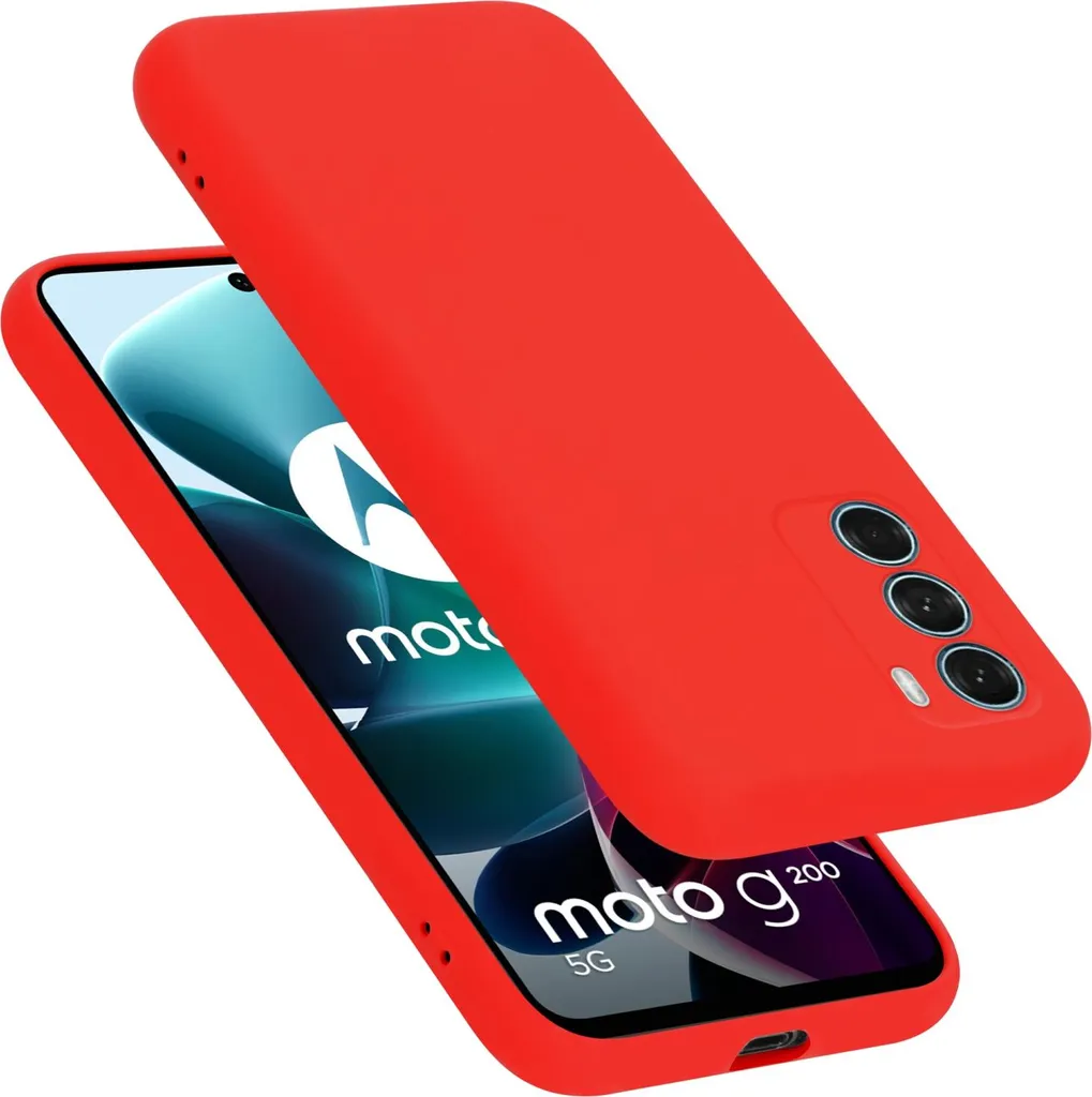 Cadorabo Cover Rossa Motorola Moto G200 5G | Stile e Sicurezza
