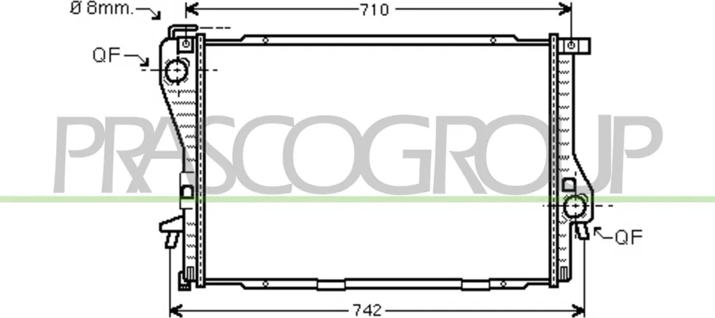 Radiateur de Refroidissement Moteur OE 1436055 pour BMW E39 et E38