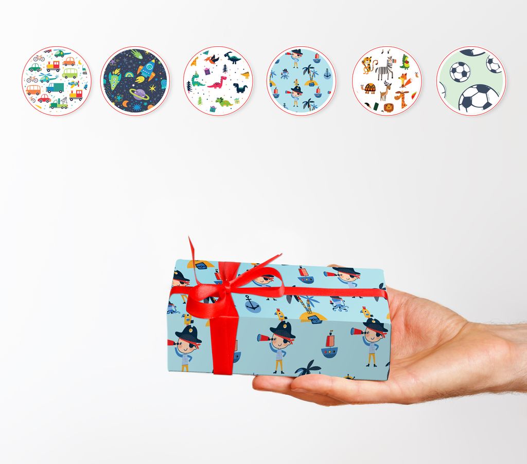 Friendly Fox Kinder Geschenkpapier - 6 Bögen Geschenkpapier Produktbild 4