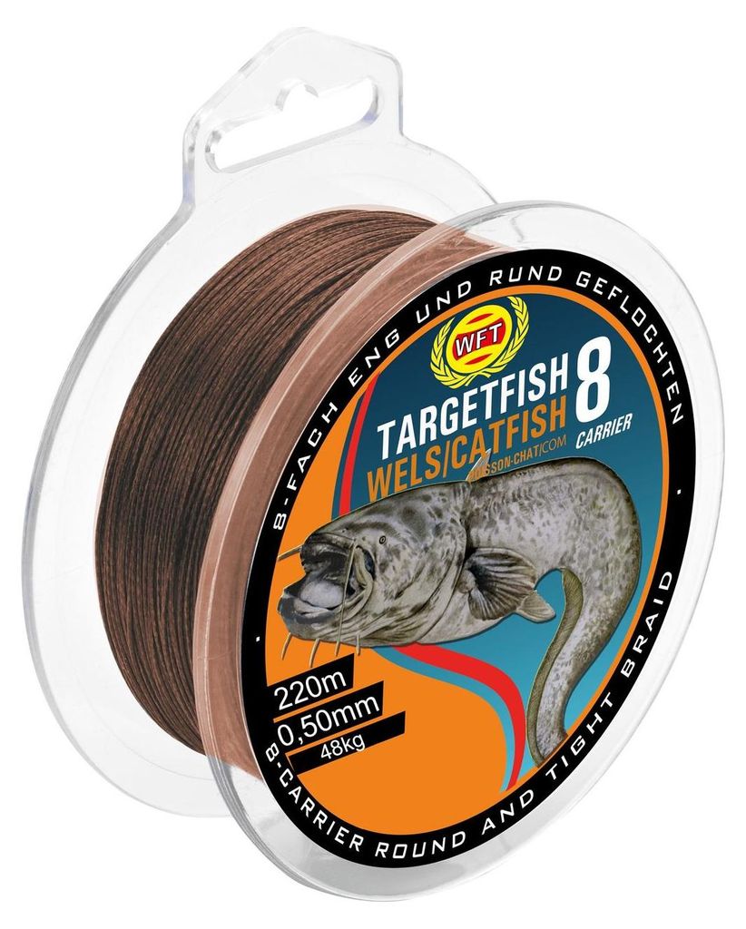 WFT TF8 Catfish brown 220m 0,50mm 48kg - Wallerschnur Produktbild 