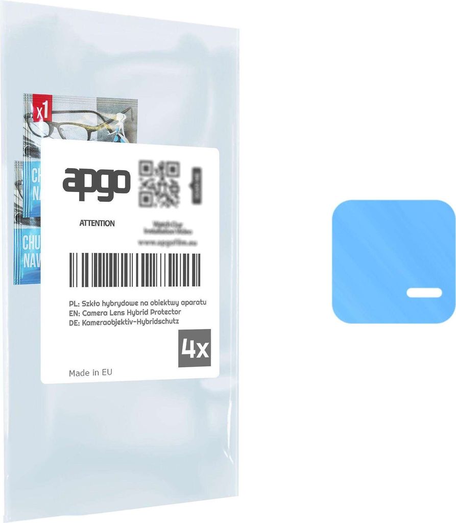 apgo 4 Stück Hybrid Kameraschutz, Kamera-Schutzglas kompatibel mit Xiaomi Pad 6, Linsenschutz, 9H Härte, Schutz für Kameraobjektiv, Anti-Kratzer...