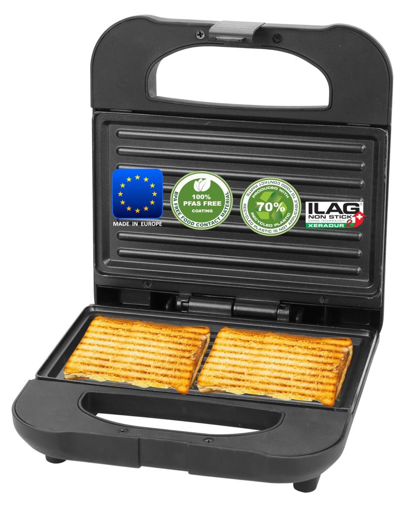 Emerio Sandwichtoaster 2 Scheibentoaster / Grillplatten Image du produit 