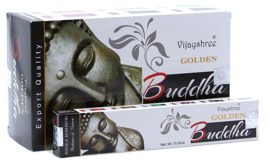 Gouden Naga Boeddha wierookstokjes - 12 verpakkingen voor Productafbeelding 