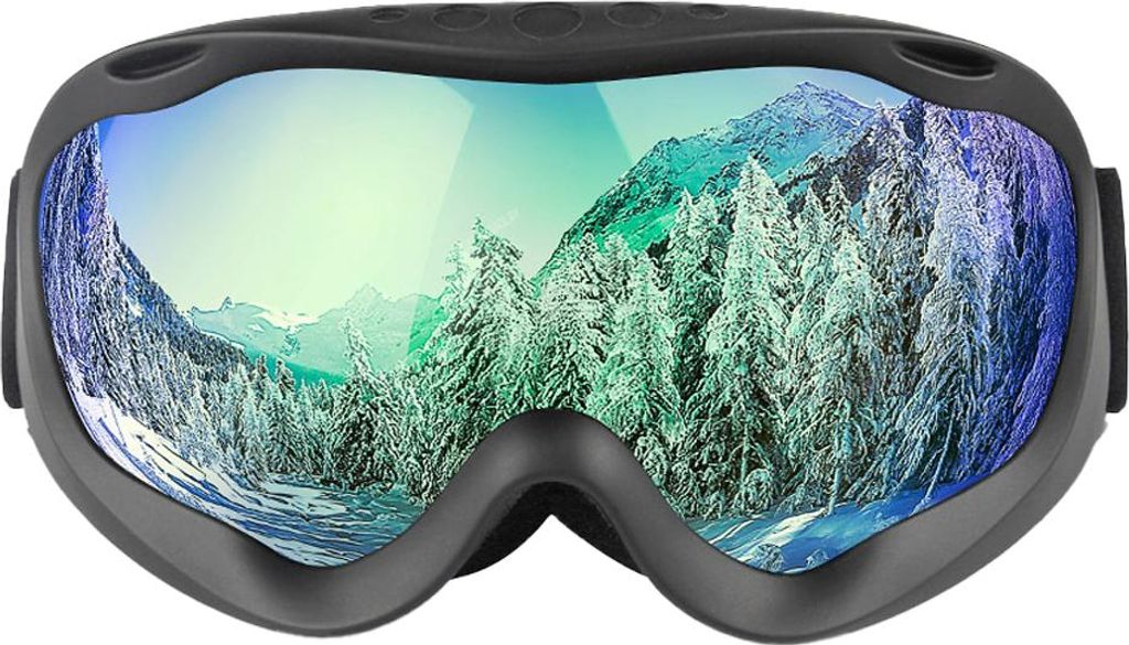 Doppellagige, beschlagfreie, große, kugelförmige Skibrille für Erwachsene, Herren und Damen