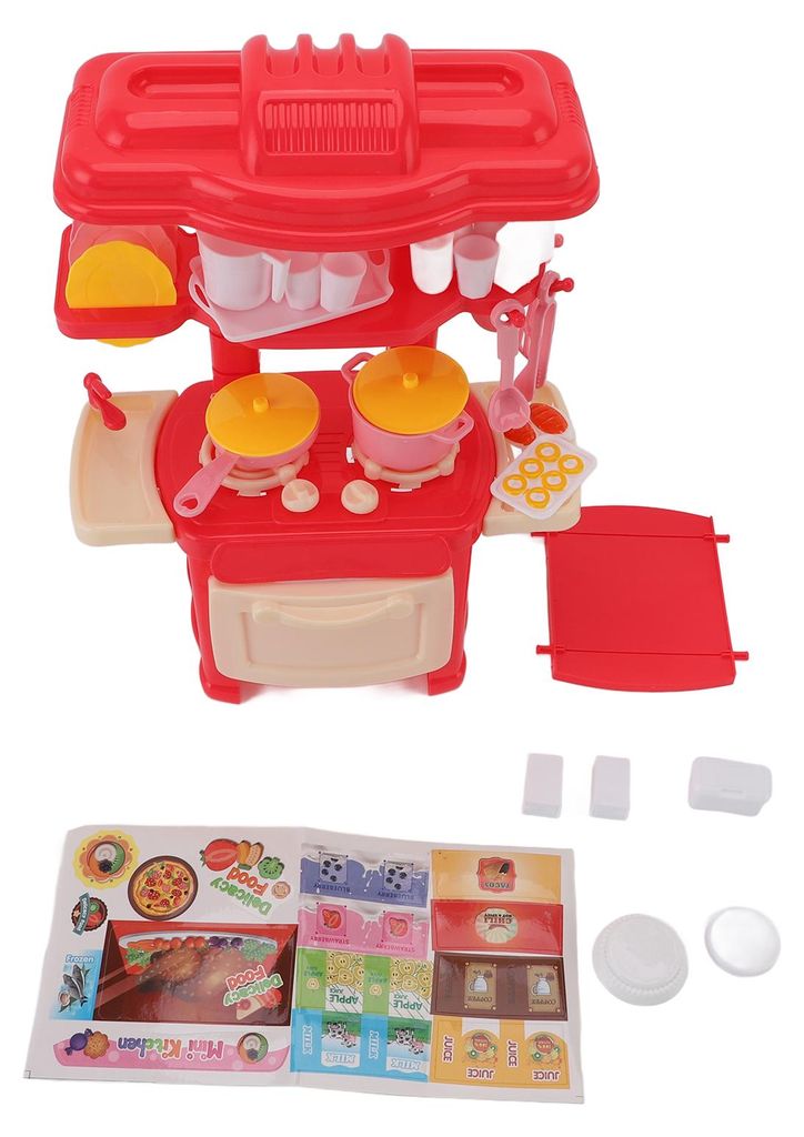 Kinder spielen Haus Küche Baby Simulation Kochen Miniatur-Küchengeschirr-Sets für Jungen und Mädchen
