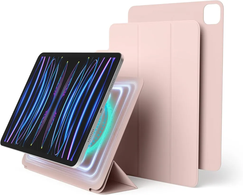 Protection iPad Pro 11 Anti-Rayures Magnétique Légère Coloris Sable Rose