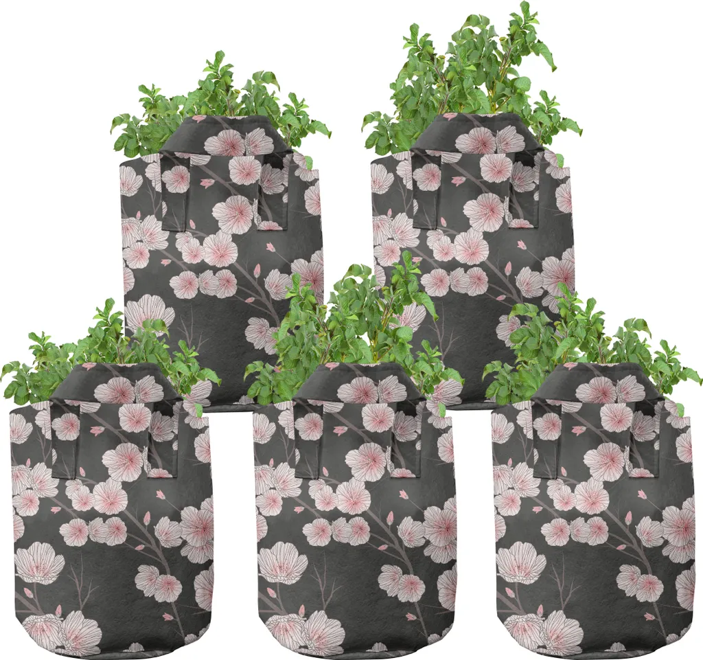 Pots en tissu haute performance 7 gallons avec poignées renforcées - 5pcs