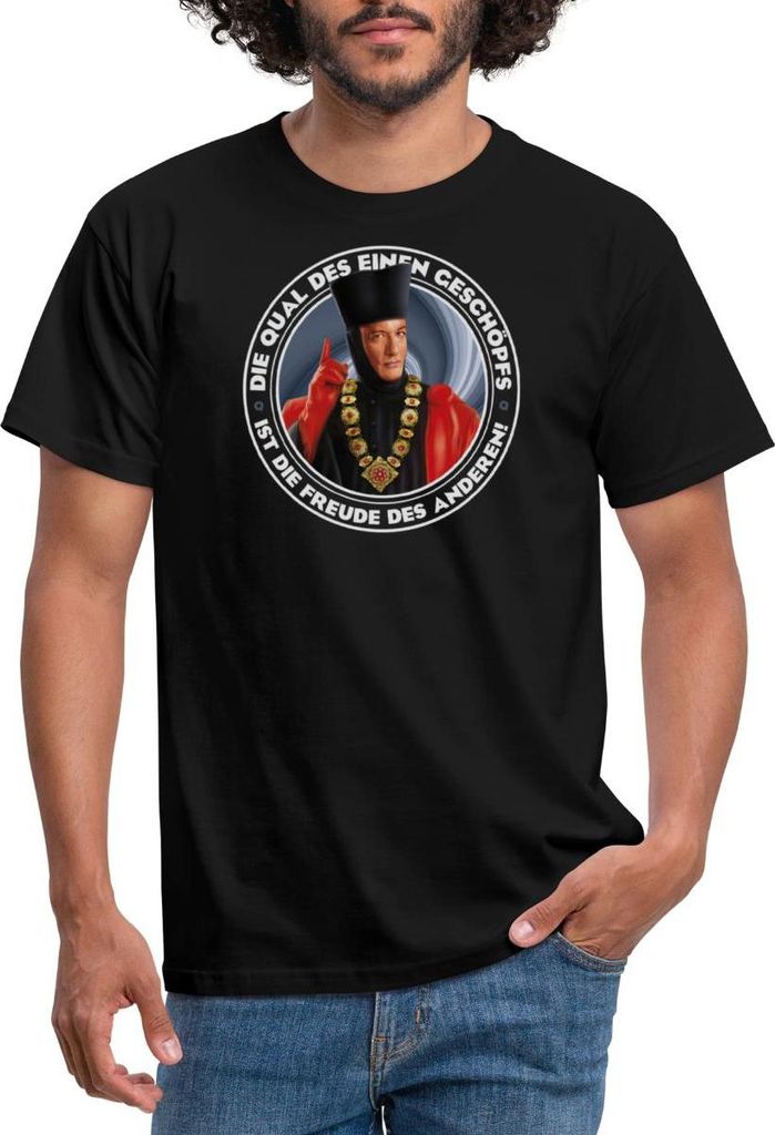 Spreadshirt Star Trek The Next Generation Q Spruch Männer T-Shirt, M, Schwarz