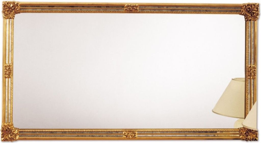 Casa Padrino Barockstil Wandspiegel Gold 185 x H. 100 cm - Hotel & Restaurant Möbel