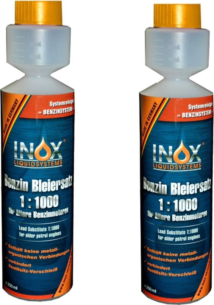 INOX Benzin Blei Ersatz 2x250ml Bleizusatz Additiv Ventilschutz Korrosionsschutz