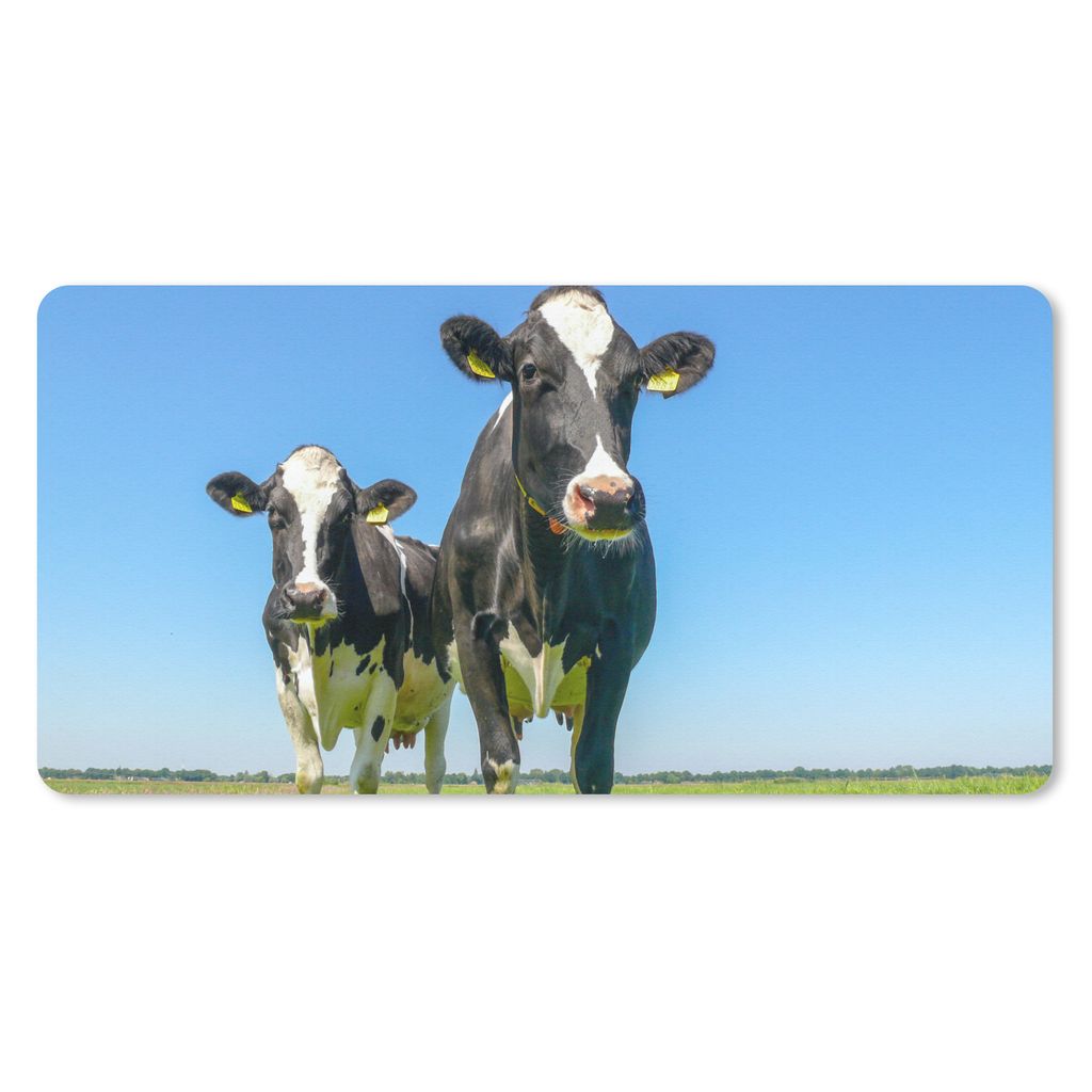 MuchoWow Mauspad Mousepad Kühe - Weide - Tiere - Bauernhof 60x30 cm - Mousepads - Maus Mat - Pad - Mausunterlage - Nachhaltig