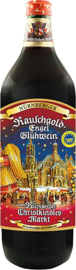 Rauschgold Engel Nürnberger Glühwein rot traditionell Flasche 1000ml