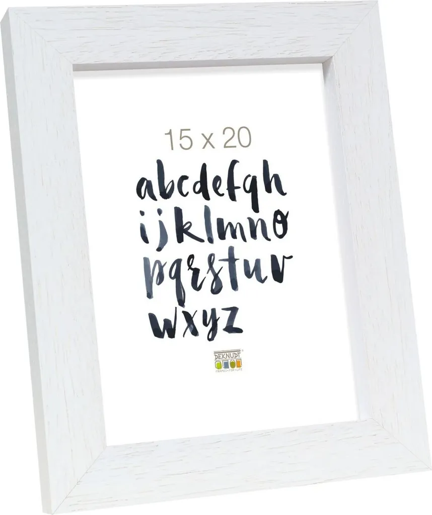 Cadre photo blanc bois 20x28 cm S45PK - Encadrement mural de qualité