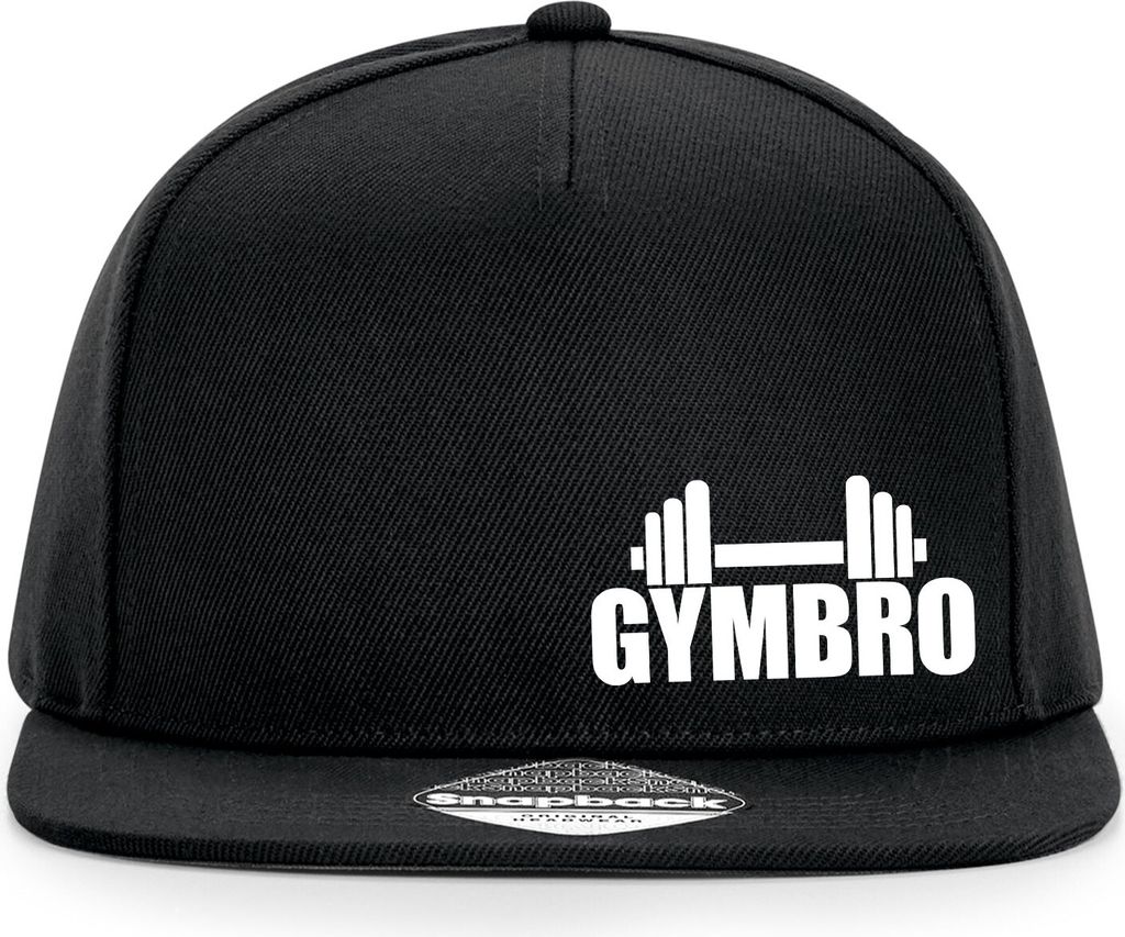 Huuraa Cappy Mütze Gymbro Hantel Black Polyester Snapback Kappe Geschenkidee