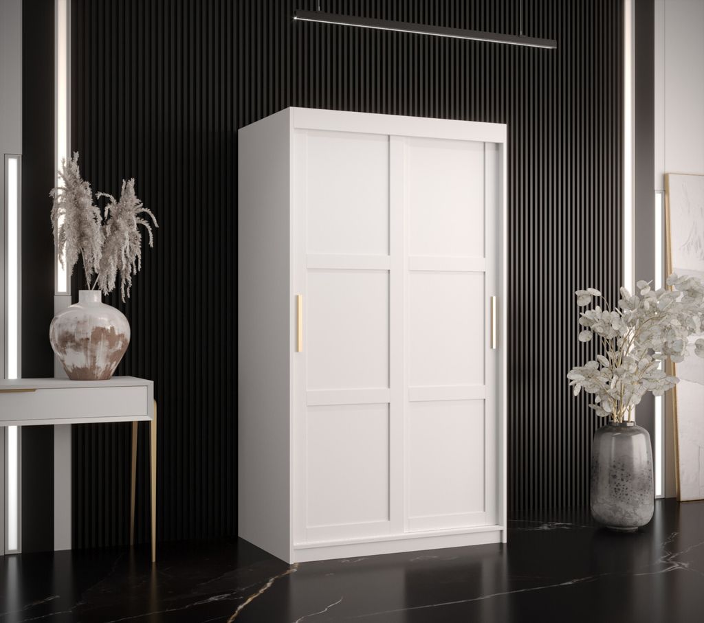 Kleiderschrank RAISA 1 – Breite 100 cm, weiß