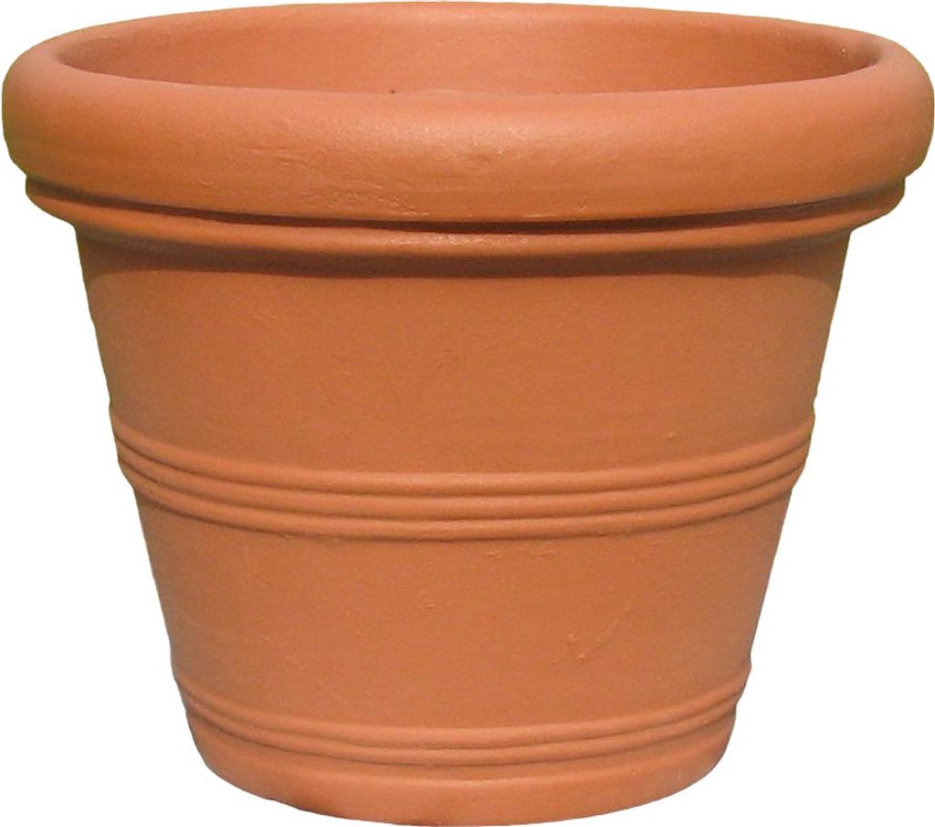 Garden Italia Campana Übertopf ICL Dn. 55 cm hoch. 46 cm aus Kunstharz Terrakotta Hergestellt in Italien Frostbeständig - Stoßfest - Leicht, 55