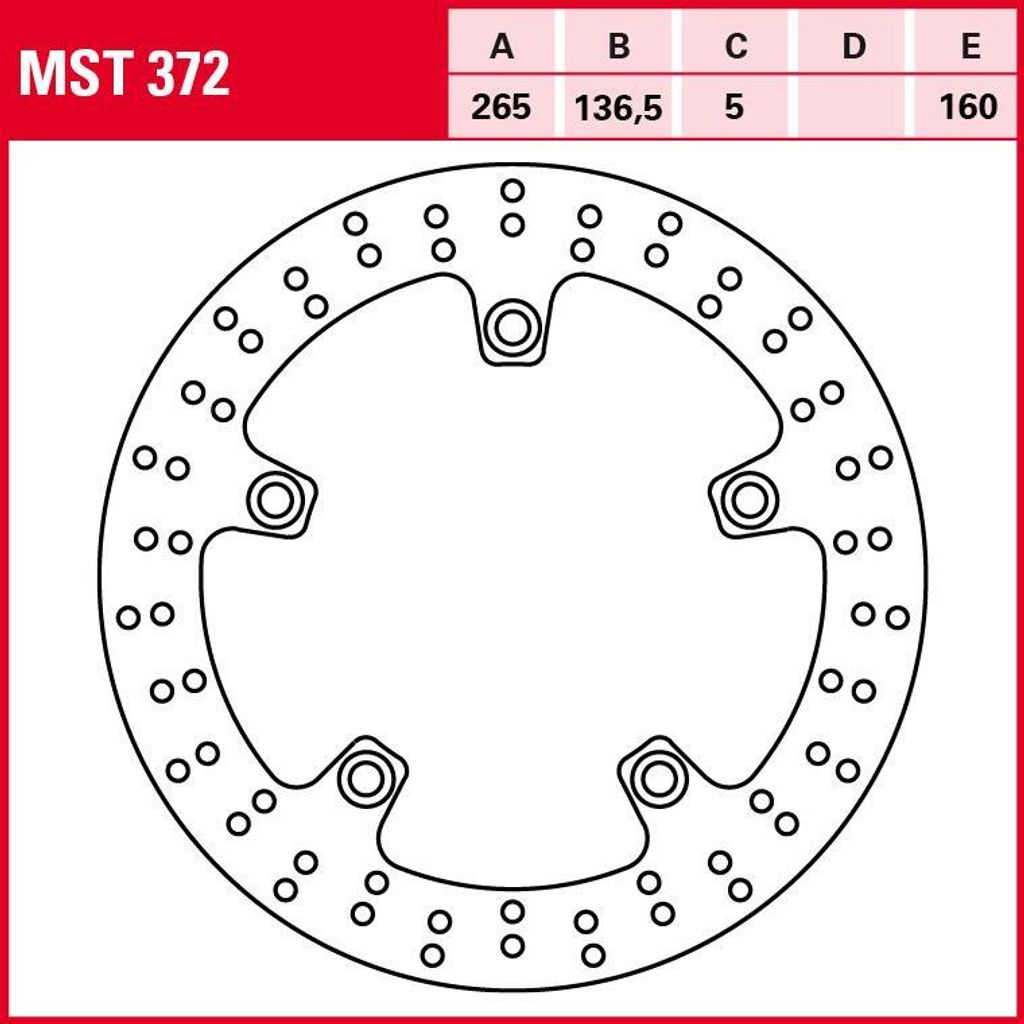 TRW Bremsscheibe Allround starr MST372 R nineT R1ST Nuda Produktbild 