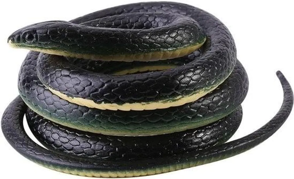 Serpent de jardin 130cm réaliste - Déco Halloween et effroi oiseaux