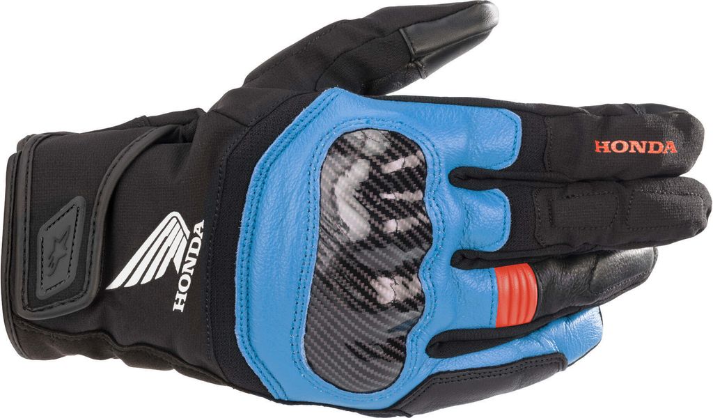 Alpinestars Honda SMX Z Drystar Motorradhandschuhe (Black/Red/Blue,XL)
