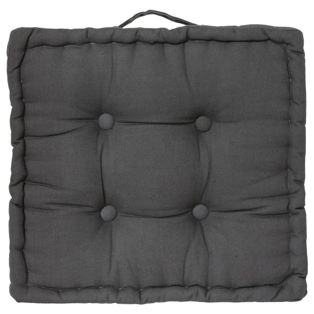 Coussin de chaise pour salle à manger jaune coton 40x40 cm - Déco cosy