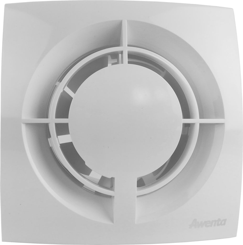 Badlüfter Badventilator Lüfter Bad Ventilator Badezimmer Wandlüfter Rückstauklappe Belüftung Abluft Zuluft Einbautiefe 50 mm kurz Ø 125 mm St...