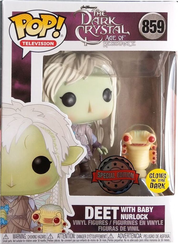 Funko Pop! Movies: The Dark Crystal - Deet with Baby Nurlock (Glow in the Dark) #859 FYE Exclusive