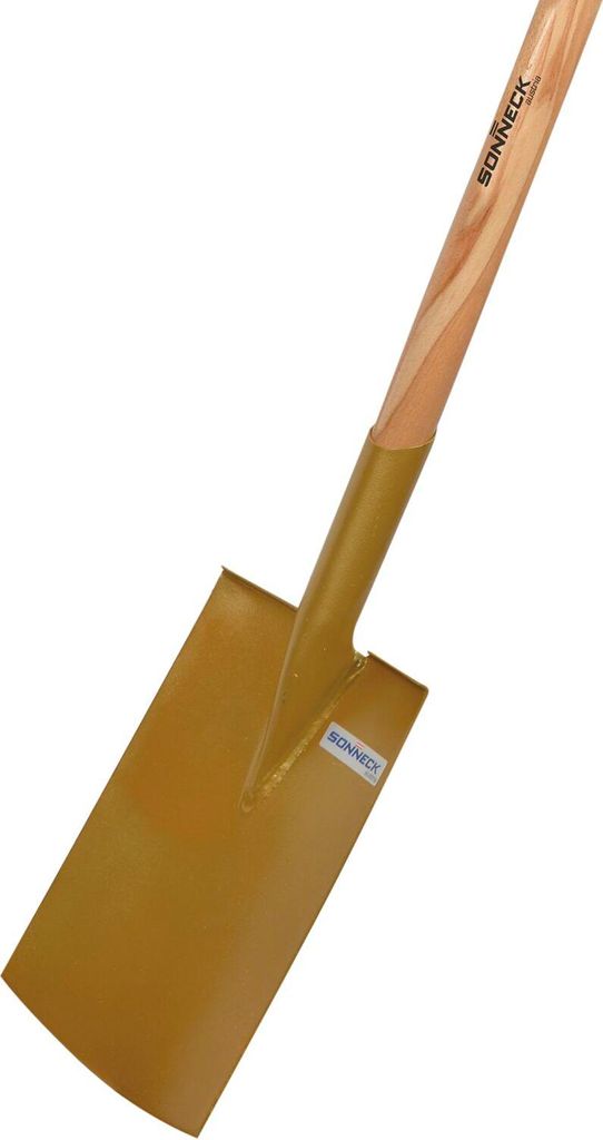 SONNECK Gartenspaten Gold mit Tritt und T-Stiel Größe 280 x Produktbild 