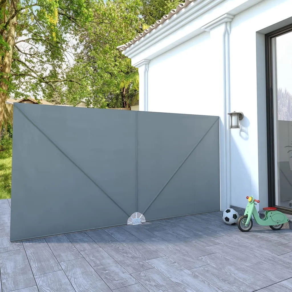 Scaffale Laterale Pieghevole 400x200 cm Grigio - Offerta The Living Store