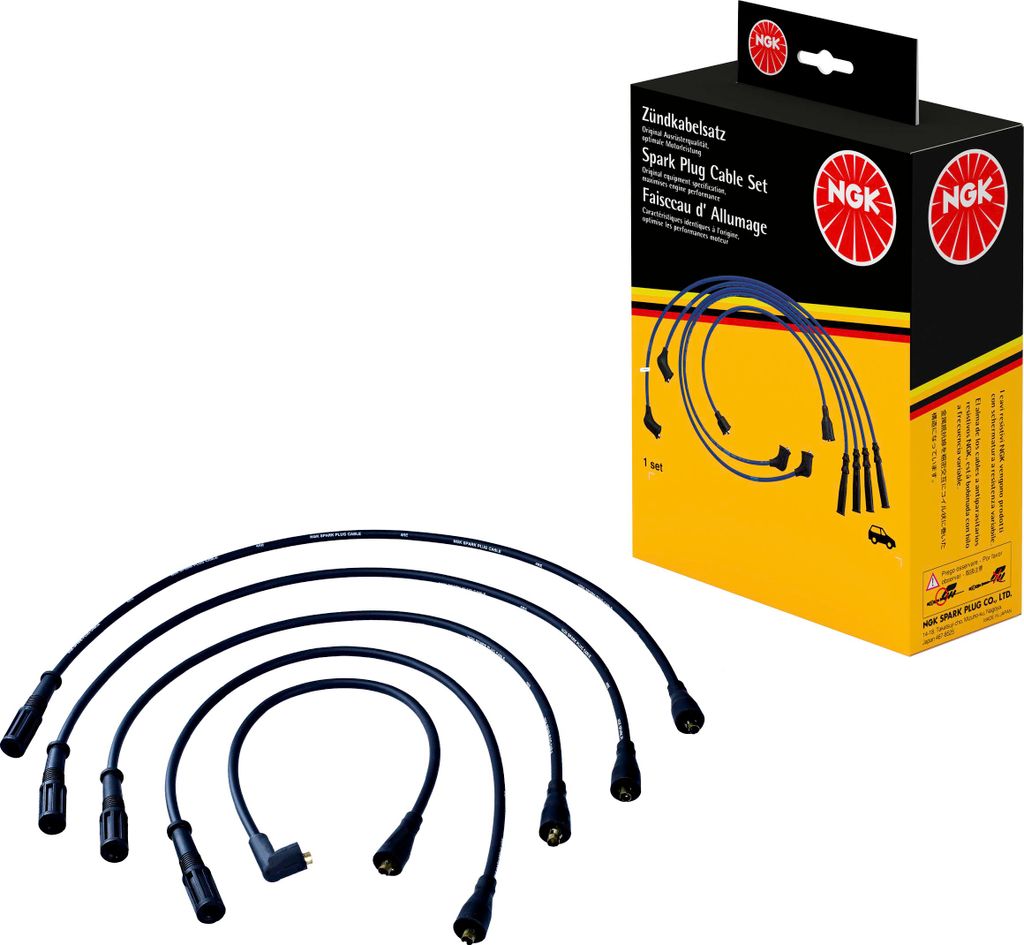 Zündleitungssatz 5 Kabel schwarz NGK Aftermarket-Expertise für u.a. LANCIA DELTA