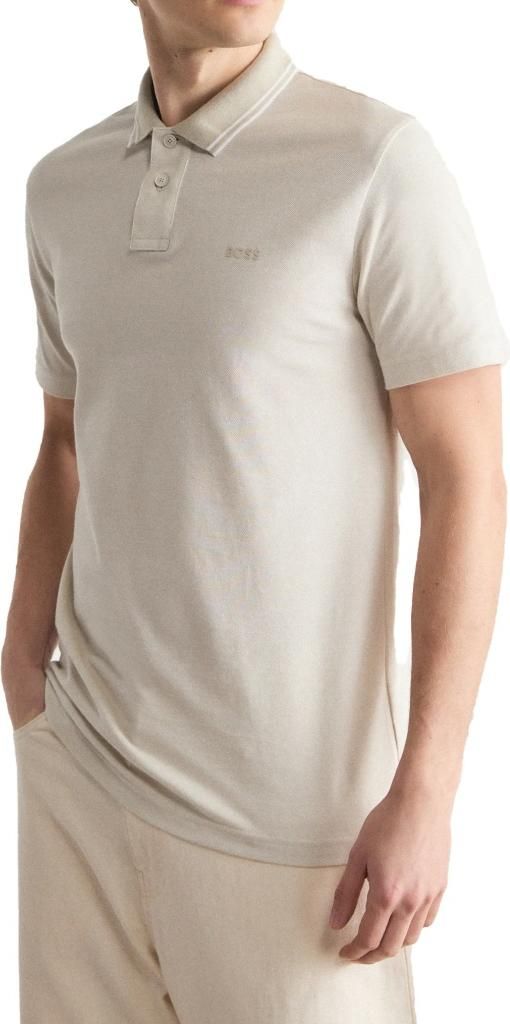 Hugo Boss Orange PeoxfordNew Polo Creme Piqué Kurzarm