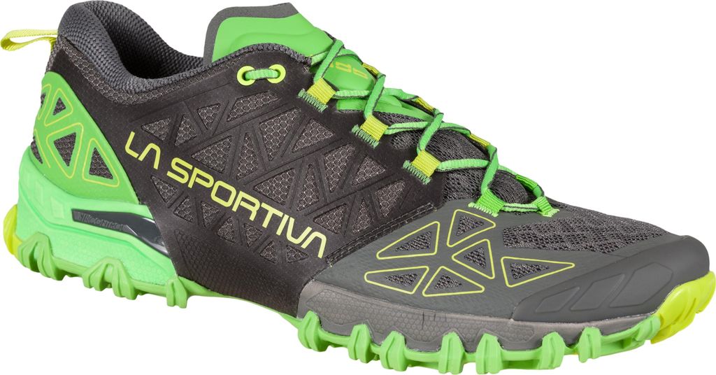 La Sportiva Herren Bushido II Trailrunningschuh metal/flash green 42,5
