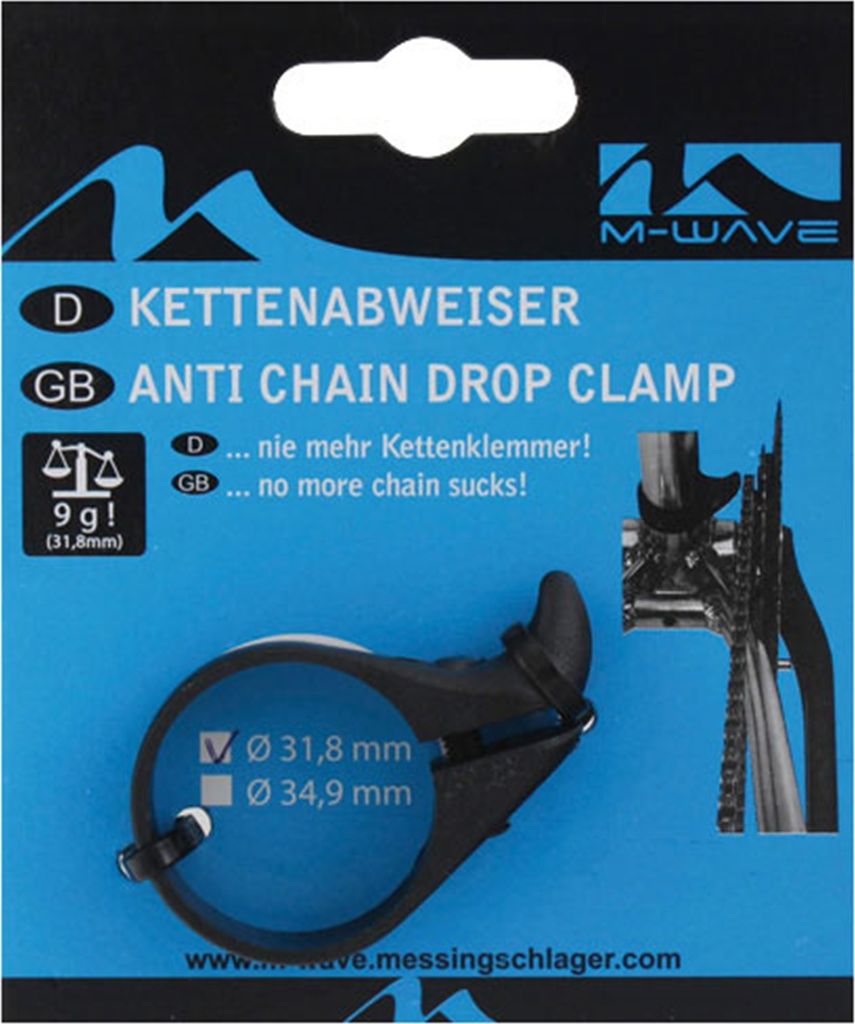 Messingschlager Kettenabweiser, für 34,9mm Sitzrohre