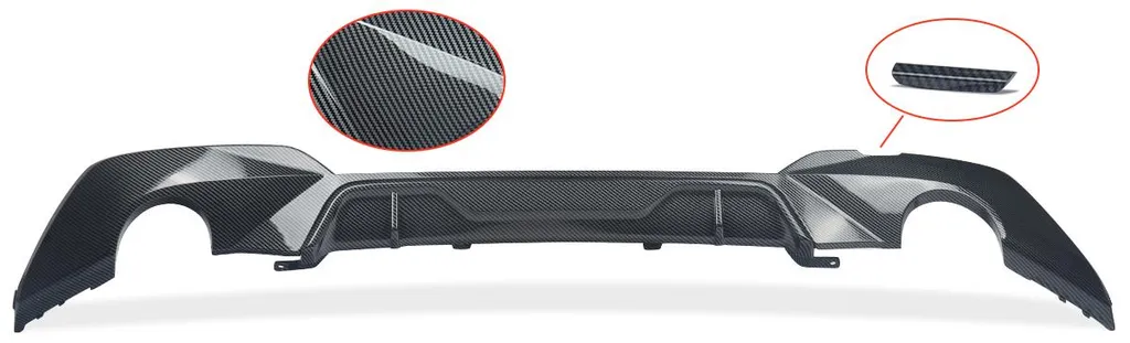 Extension de Diffuseur Arrière Universel Style Carbone Haute Qualité