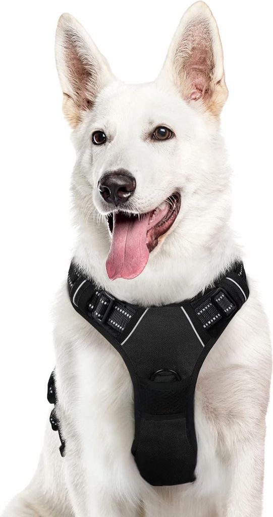 Hundegeschirr für große Hunde mit reflektierenden Streifen und komfortabler Passform