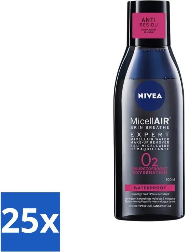 Nivea Expert Acqua Micellare 200ml - Pacco 25pz - Delicato sulle Ciglia