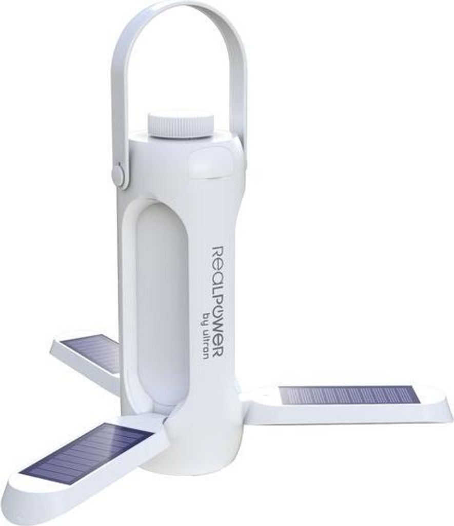 RealPower LED Outdoor Light 190,solar,weiss,6.000 mAh