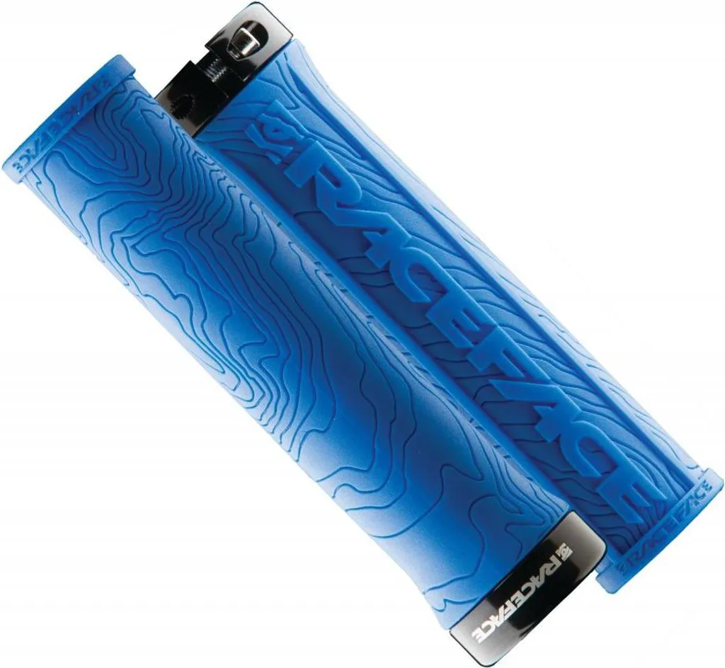 Poignées de vélo Race Face Half Nelson 29mm bleu antidérapantes