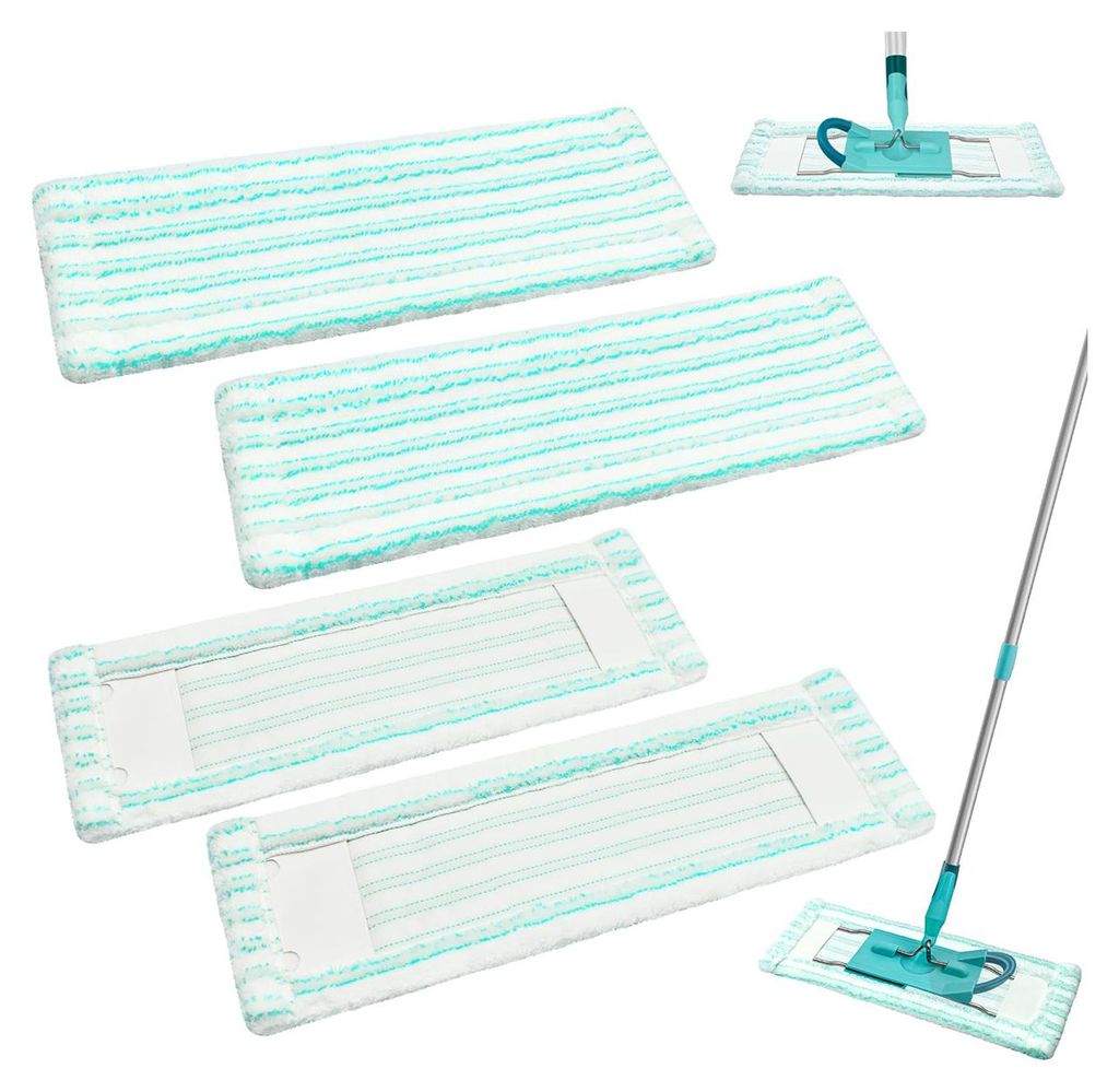4 Stück Bodenwischer Ersatzbezug Kompatibel Mit Leifheit Profi XL Micro Duo Rückenschonender Bodenwischer Wischbezug Mikrofaser Mop Pads