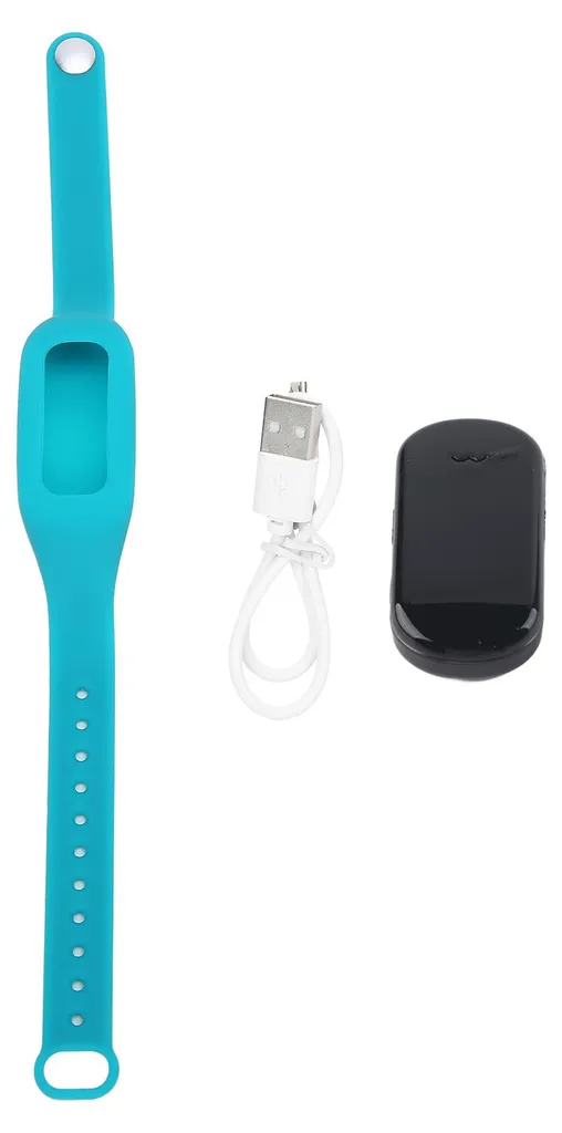Bracelet anti-ronflement USB à intensité réglable coloris bleu canard